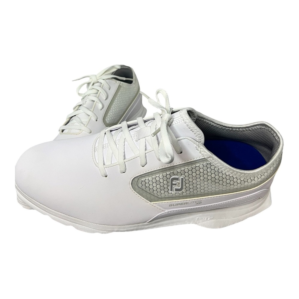 FootJoy SuperLites XP Mens Golf Shoes White Silver Spikeless 58087 Size 10M - Picture 2 of 8